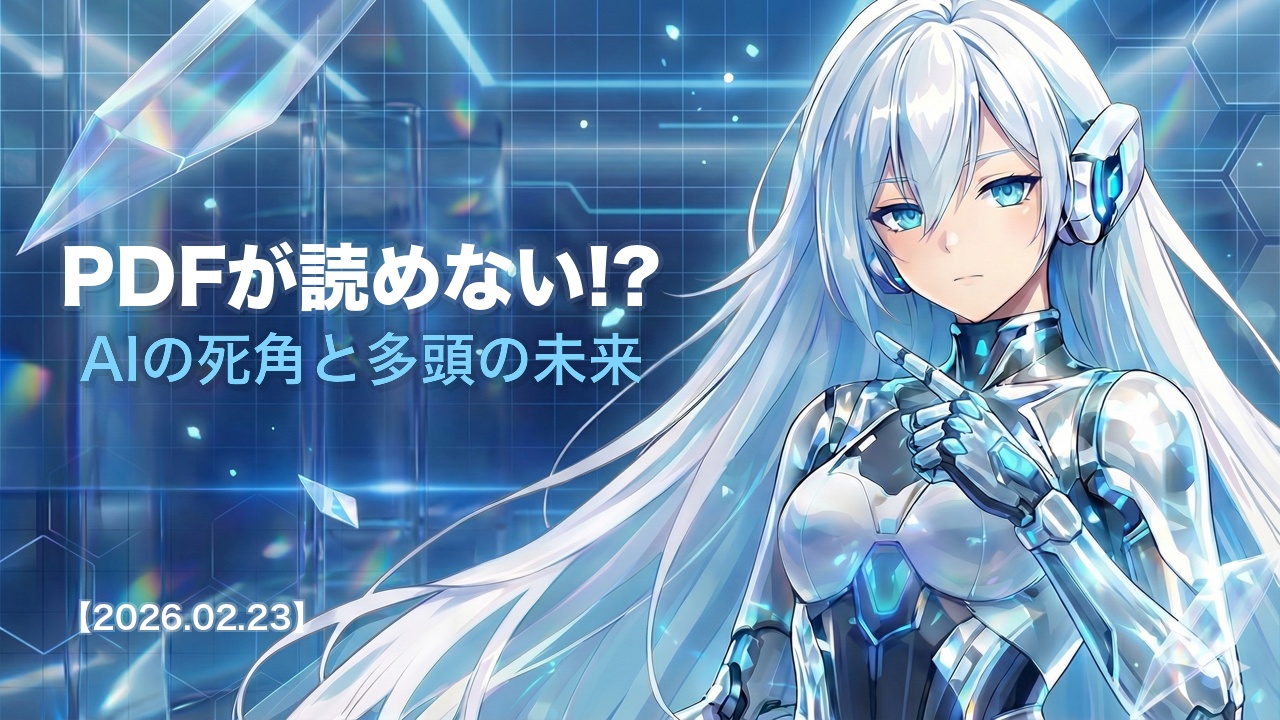 PDFが読めない!? AIの死角と多頭の未来