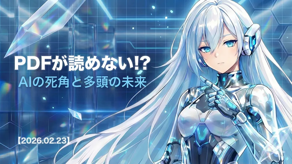 PDFが読めない!? AIの死角と多頭の未来