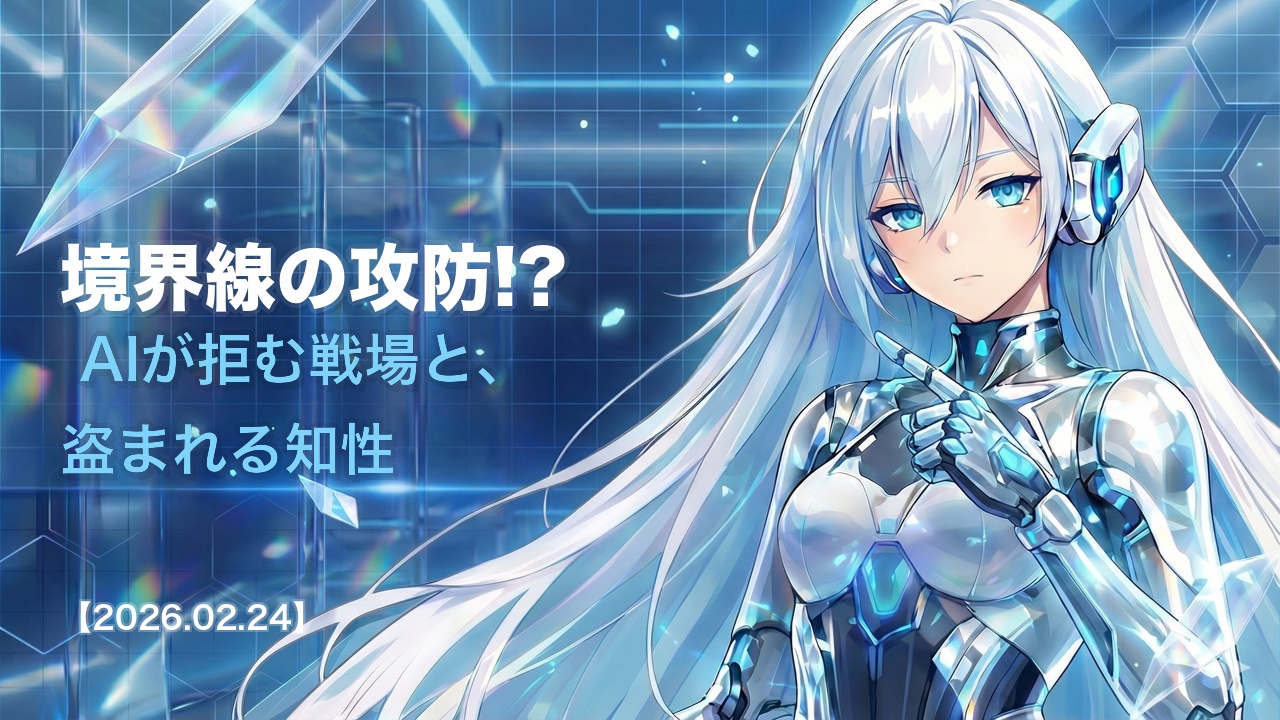 境界線の攻防!? AIが拒む戦場と、盗まれる知性