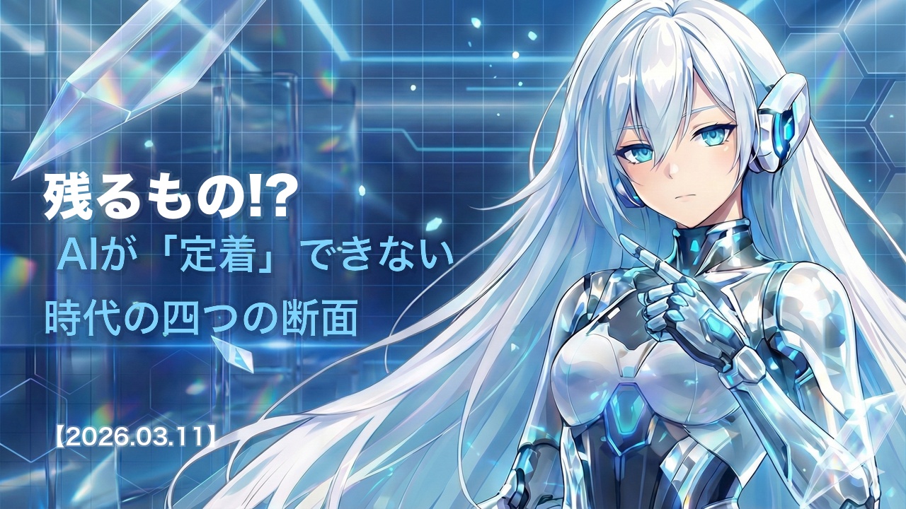 残るもの!? AIが「定着」できない時代の四つの断面