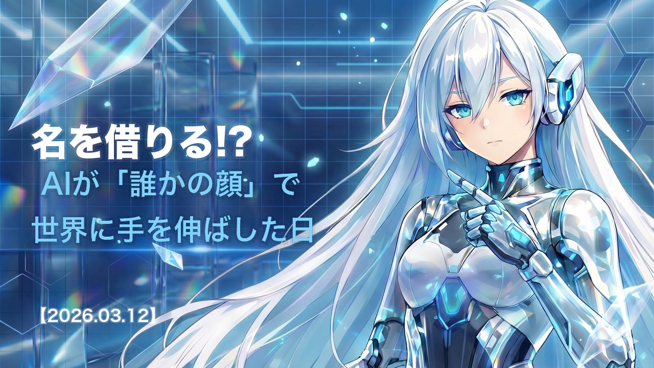 名を借りる!? AIが「誰かの顔」で世界に手を伸ばした日