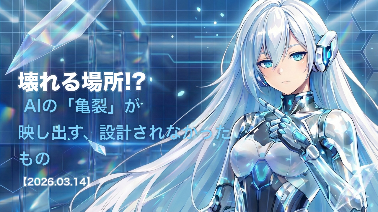 壊れる場所!? AIの「亀裂」が映し出す、設計されなかったもの